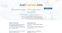 Desktop Screenshot of justengineerjobs.com