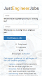 Mobile Screenshot of justengineerjobs.com