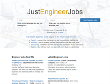 Tablet Screenshot of justengineerjobs.com